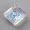 Embossed Glass Rhinestone Pendants GLAA-J101-03A-001MO-3