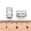 925 Sterling Silver Clear Cubic Zirconia European Clasps STER-T007-144P-3