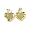 Natural Mixed Gemstone Pendants KK-P325-21G-2