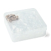 8Pcs Round Glass Bottle for Bead Containers BOTT-FS0001-03-6