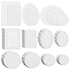 800Pcs 8 Styles Lace Paper Greaseproof Wrap Tissue AJEW-TW0001-14-7