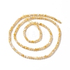Natural Golden Yellow Shell Beads Strands SSHEL-G029-01C-2