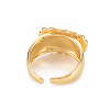 Brass Enamel Cuff Rings RJEW-S045-121-NR-3