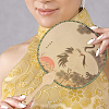 20Pcs Bamboo Short Fan Handle DIY-FH0010-40B-5