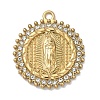 304 Stainless Steel & Rhinestone Pendants STAS-G371-09G-01G-1