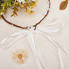 Cloth Artificial Flower Bridal Wreath OHAR-WH0011-15-3