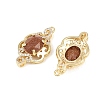 Brass Micro Pave Clear Cubic Zirconia Pendants KK-H257-08C-G01-2