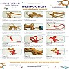 Christmas Theme DIY Handmade Woven Cotton Christmas Reindeer Keychain Making Kits DIY-SC0028-11-8