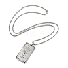 Non-Tarnish 201 Stainless Steel Rectangle with Constellation Pendant Necklaces NJEW-M223-02D-3