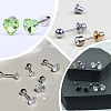 50Pcs 316L Surgical Stainless Steel Ear Nuts STAS-BBC0007-82-5