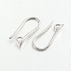 Brass Earring Hooks for Earring Designs KK-M142-02P-RS-1