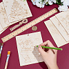 10Pcs Christmas Unfinished Blank Wood Pendants Set for Painting Arts WOOD-SP0001-79C-3