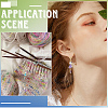 20Pcs 5 Colors Cat Alloy Enamel Pendant Locking Stitch Markers HJEW-SC00115-4