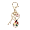 Painter's Palette Alloy Enamel Keychain KEYC-JKC01074-2