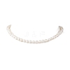 Natural Cultured Freshwater Pearl Two Sides Polished Beaded Necklaces for Women NJEW-JN05334-01-3