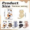 20Pcs 5 Colors Rack Plating Alloy Enamel Pendants ENAM-LP0001-21-2