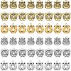 SUPERFINDINGS 48Pcs 6 Style Tibetan Style Alloy Pendants TIBEP-FH0001-19-1