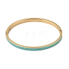304 Stainless Steel Enamel Hinged Cuff Bangles for Women SA-CBAC920-15G-01C-4