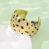 Hammered Brass Enamel Cuff Bangles BJEW-A163-05G-3