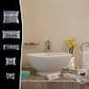 5Pcs 5 Styles Rectangle Transparent PVC Cosmetic Pouches AJEW-FG0004-33-6