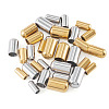 32Pcs 8 Styles 304 Stainless Steel Cord End STAS-TA0003-16-3