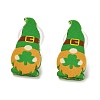 Saint Patrick's Day Theme Acrylic & 304 Stainless Steel Stud Earring for Women Men LS-EJEW-H112-01E-1