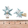 Brass Cubic Zirconia Stud Earrings EJEW-D301-03G-03-5