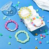 200Pcs 8 Colors Transparent & Luminous Plastic Beads KY-YW0001-87-5