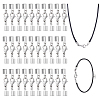 30Pcs 304 Stainless Steel Lobster Claw Clasps with Cord Ends STAS-PH0007-10P-1