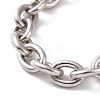 Non-Tarnish 304 Stainless Steel Cable Chain Bracelet for Men Women BJEW-E031-01P-02-2