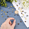 120Pcs 4 Colors Tibetan Style Alloy European Beads FIND-SC0002-22-3
