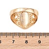 Brass Micro Pave Cubic Zirconia Finger Rings for Women CU-CBAA973-03G-3