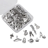 100Pcs 10 Style Tibetan Style Alloy Pendants TIBEP-CJ0001-75-7