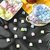 20Pcs UV Plating Acrylic Beads OACR-YW0005-01-4