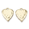 Rack Plating Hammered Alloy Pendants PALLOY-T077-98LG-RS-2