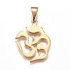 Yoga 304 Stainless Steel Pendants STAS-I135-28G-1