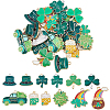 3 Bags Saint Patrick's Day Alloy Enamel Pendants ENAM-FH0001-98-1