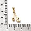 Brass Micro Pave Cubic Zirconia Pendants KK-K378-61G-3