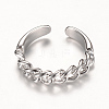 Brass Cuff Finger Rings LS-RJEW-T001-15P-2