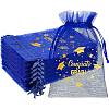 50Pcs Thank You Printed Organza DIY Craft Drawstring Bags PW-WG4E938-40-1