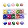 10 Colors Painted Glass Beads DGLA-JP0001-13-10mm-1