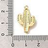 Brass Micro Pave Cubic Zirconia Pendants X-KK-M295-18G-01-3
