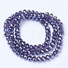 Electroplate Glass Beads Strands X-EGLA-A034-T2mm-A16-2