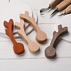 4 Colors Unfinished Wood Blank Spoon DIY-E026-04-4
