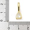 Brass Micro Pave Cubic Zirconia Pendants KK-U050-05G-02-3