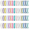 150Pcs 15 Styles Mixed Style Rainbow Iridescent Acrylic Beads OACR-YW0003-19-2