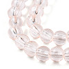 Baking Paint Transparent Glass Beads Strands DGLA-N006-6mm-02-3