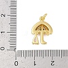 Rack Plating Brass Micro Pave Cubic Zirconia Pendants KK-R166-02G-01-3