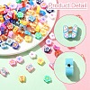 100Pcs 2 Styles Handmade Polymer Clay Beads CLAY-YW0002-39-2