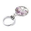 Natural Amethyst Keychain KEYC-E023-03H-5